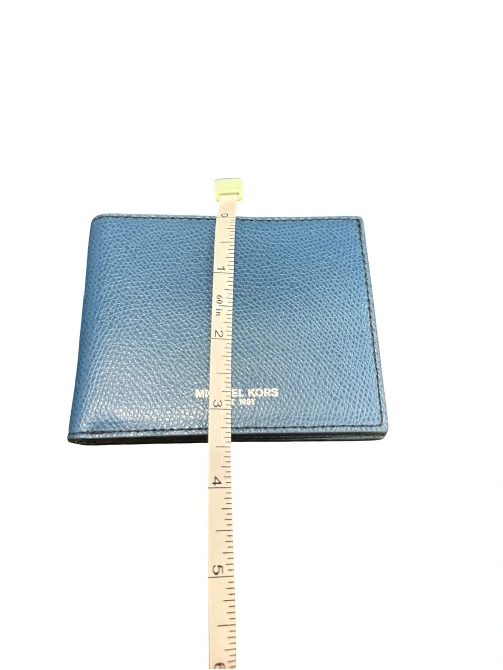 Michael Kors Men’s Light Blue Pebbled Leather Bifold Wallet